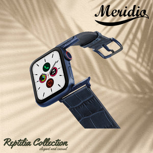 Meridio - Apple Watch 皮革錶帶 - Reptilia 系列 - Global Waters