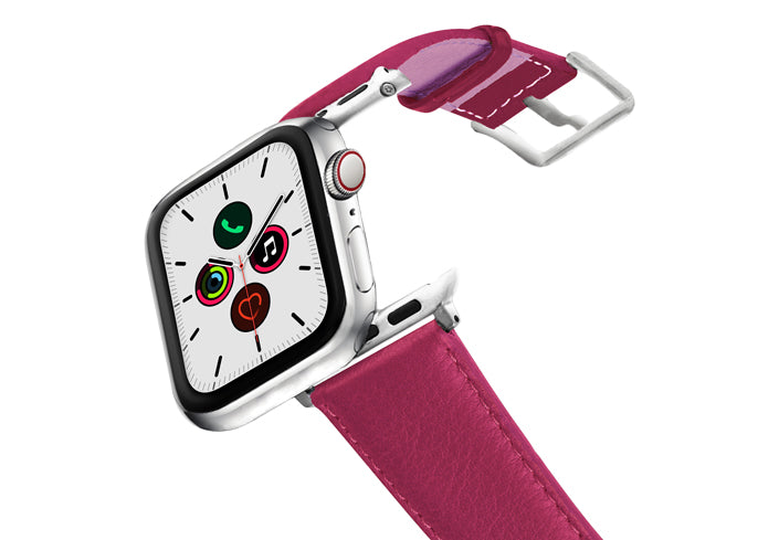 Meridio - Apple Watch 皮革表带 - Nappa 系列 - 猩红色天鹅绒