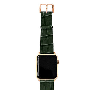 Meridio - Apple Watch Leather Strap - Reptilia Collection - Shamrock