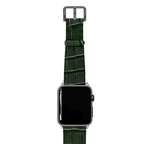 Meridio - Apple Watch Leather Strap - Reptilia Collection - Shamrock