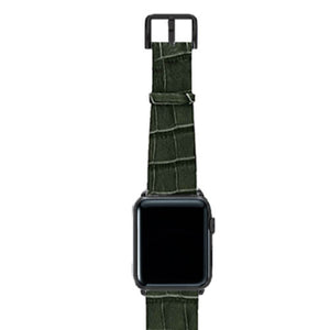 Meridio - Apple Watch Leather Strap - Reptilia Collection - Shamrock