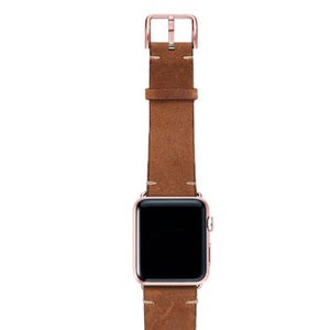 Meridio - Apple Watch Leather Strap - Vintage Collection - Smoked Walnut