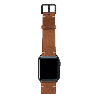 Meridio - Apple Watch Leather Strap - Vintage Collection - Smoked Walnut