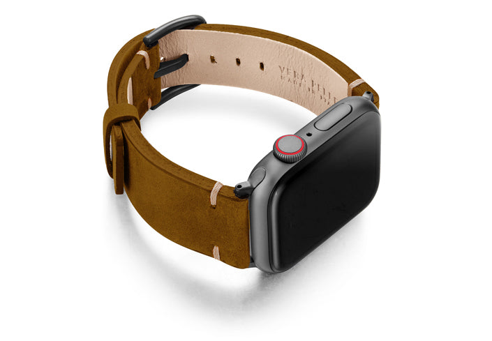 Meridio - Apple Watch Leather Strap - Vintage Collection - Smoked Walnut