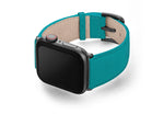 将图片加载到图库查看器，Meridio - Apple Watch 皮革表带 - Nappa 系列 - 绿松石色
