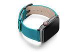 将图片加载到图库查看器，Meridio - Apple Watch 皮革表带 - Nappa 系列 - 绿松石色
