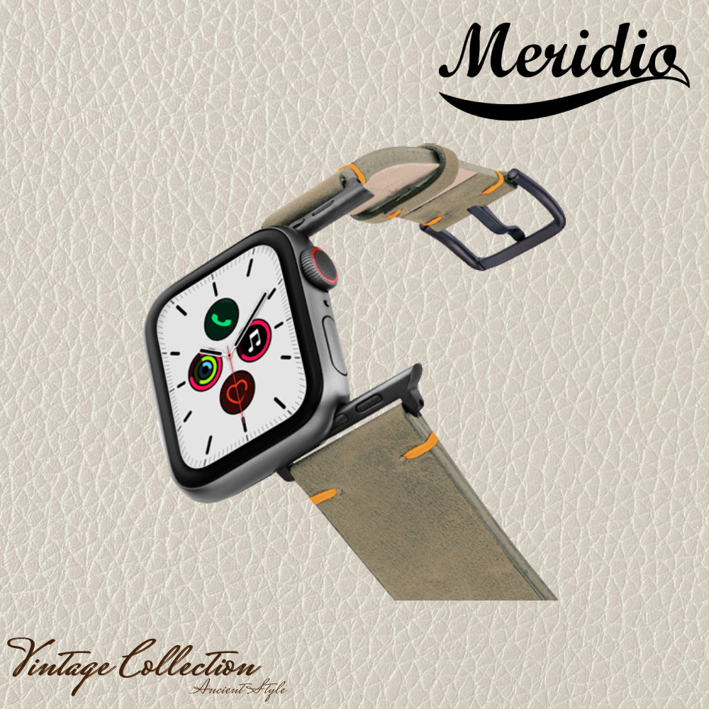 Meridio - Apple Watch 皮革表带 - 复古系列 - 干香草