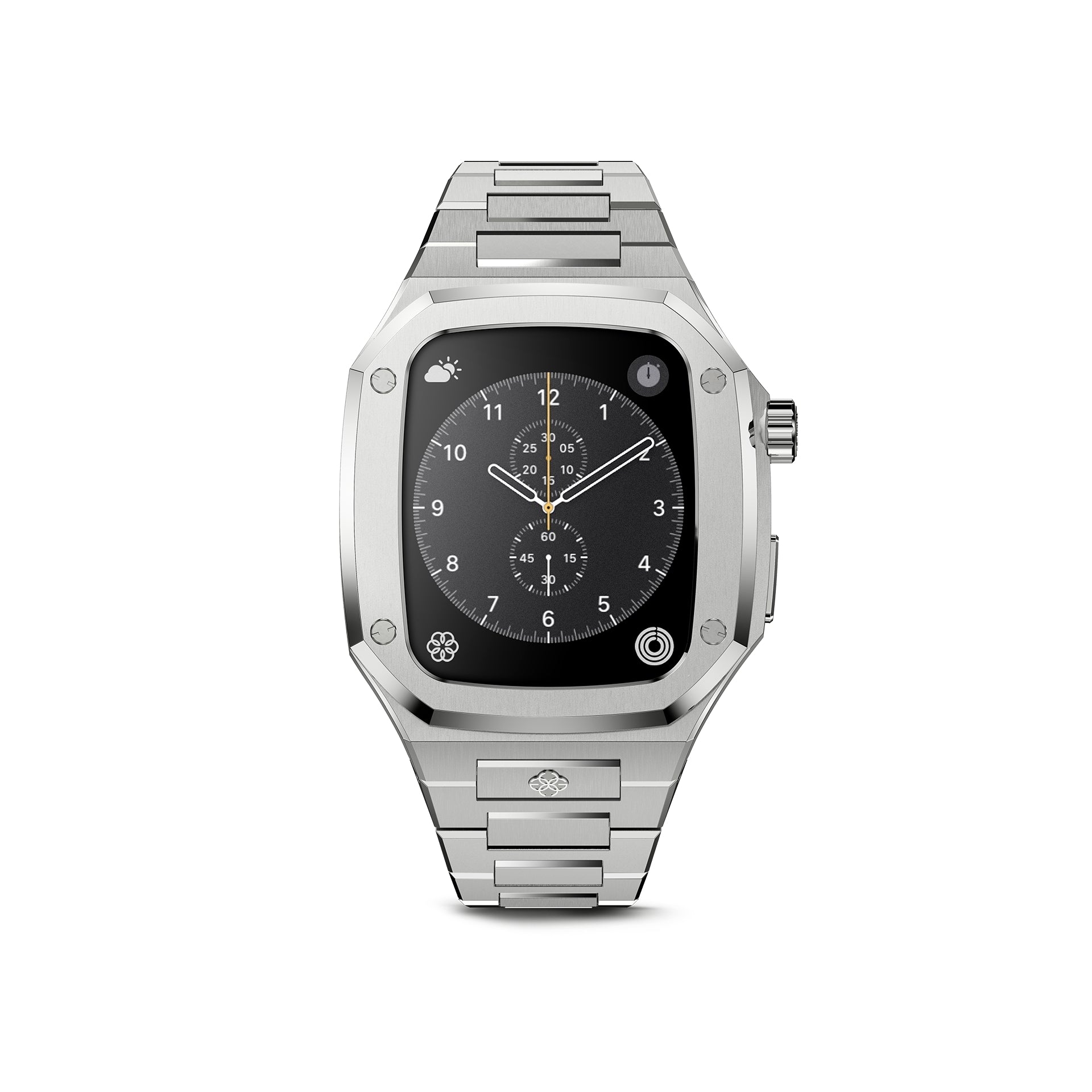 Apple Watch 7 Case - EV - Silver (Silver Steel) – LUX AT LAST