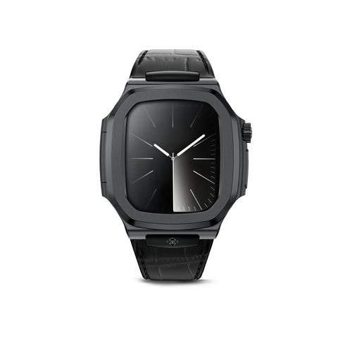 Apple Watch 7 - 9 錶殼 - RO45 - 皮革 - 黑色