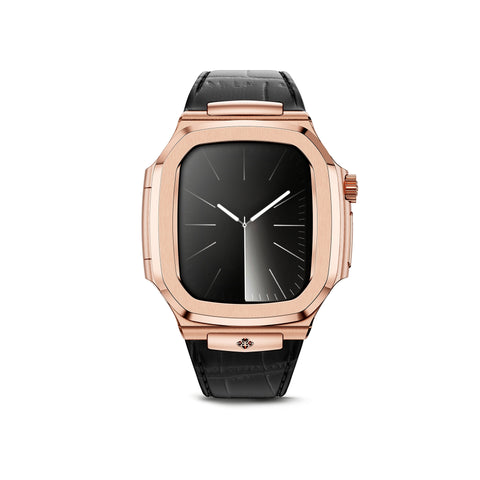 Apple Watch 7 - 9 錶殼 - RO45 - 皮革 - 金色