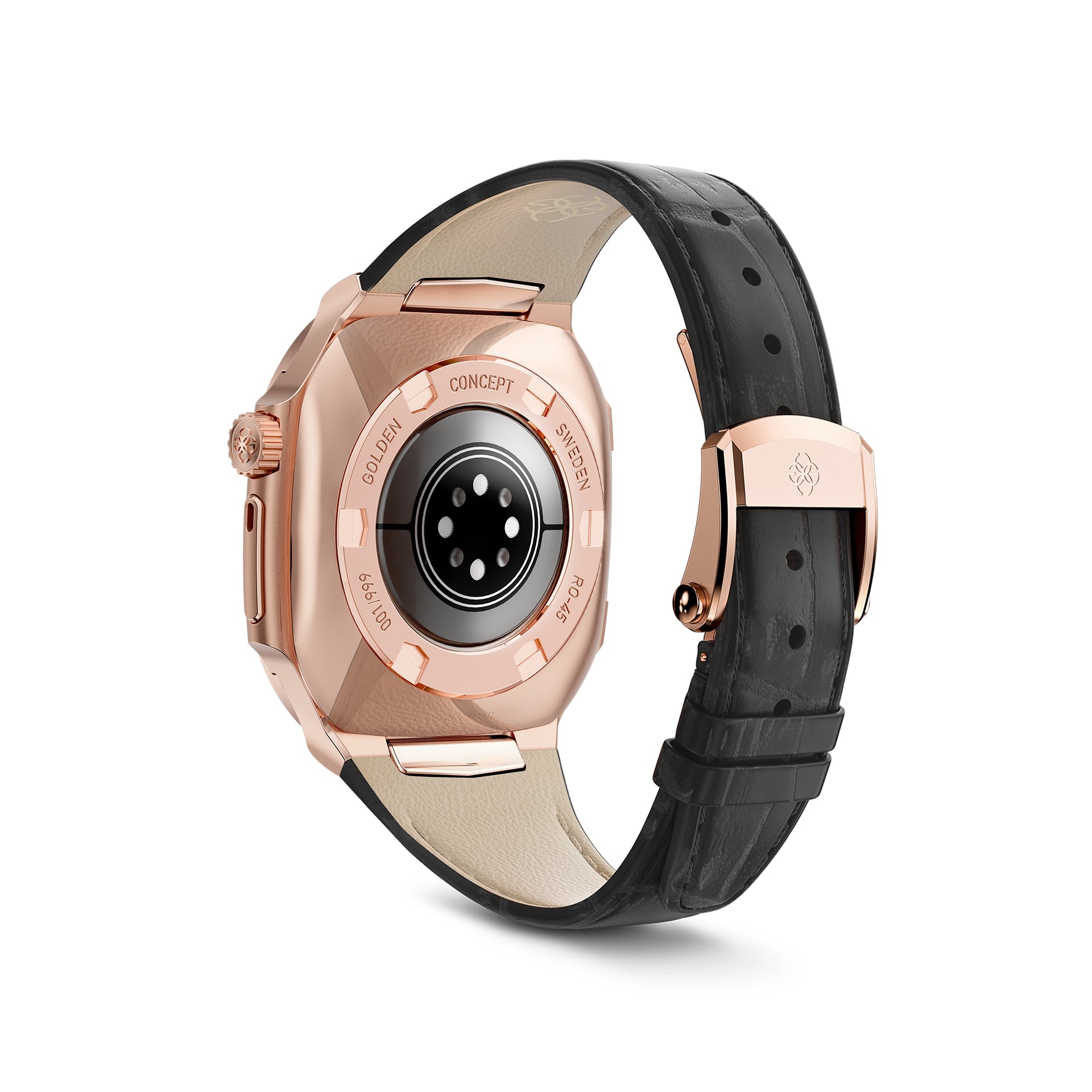 Apple Watch 7 - 9 錶殼 - RO45 - 皮革 - 金色