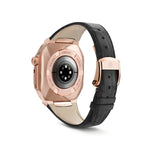 將圖片載入圖庫檢視器 Apple Watch 7 - 9 錶殼 - RO45 - 皮革 - 金色
