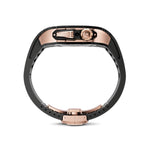 Load image into Gallery viewer, Apple Watch 7 - 9 Case - RSC - Rose Gold (Black Rubber)
