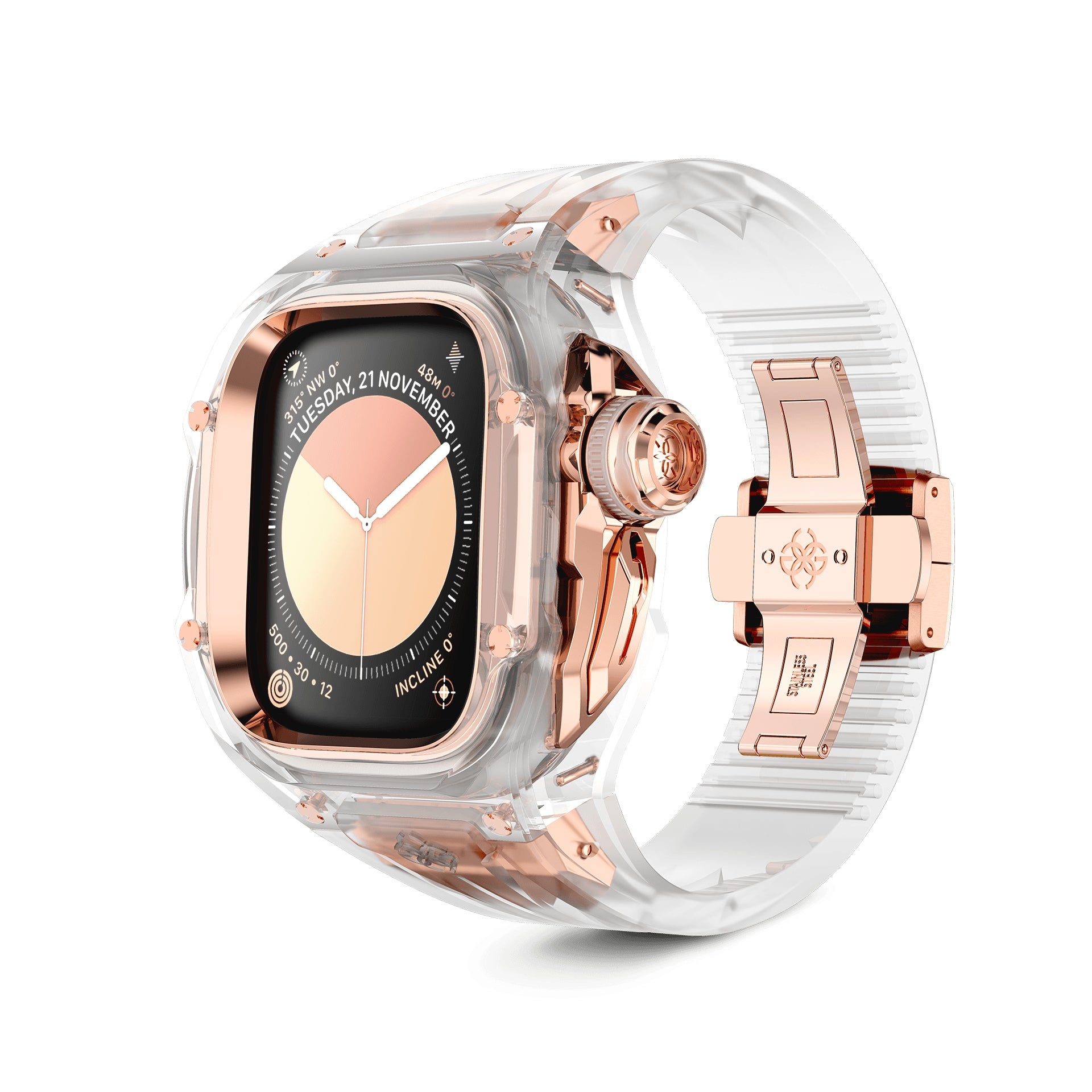 Luxury Apple Watch Ultra Case - Golden Concept – LUX AT LAST Luxury Apple Watch Ultra Case - Golden Concept – LUX AT LAST
