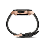 Load image into Gallery viewer, Apple Watch 7 - 9 Case - SP - Rose Gold (Black Rubber)
