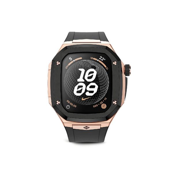 Apple Watch 7 - 9 Case - SPIII45 - Rose Gold (Black Rubber) – LUX