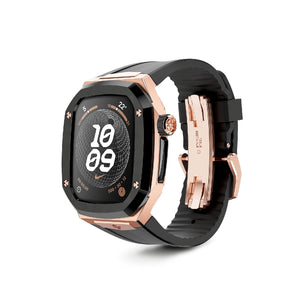 Apple Watch 7 - 9 表壳 - SPIII - 玫瑰金（黑色橡胶）