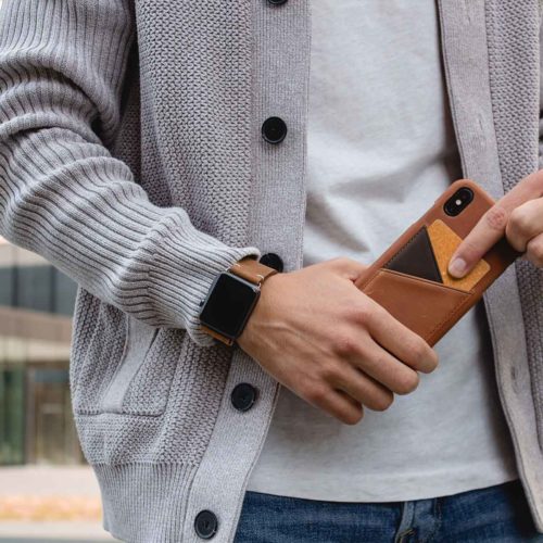 Meridio - Apple Watch 皮革錶帶 - 復古系列 - 煙燻胡桃木
