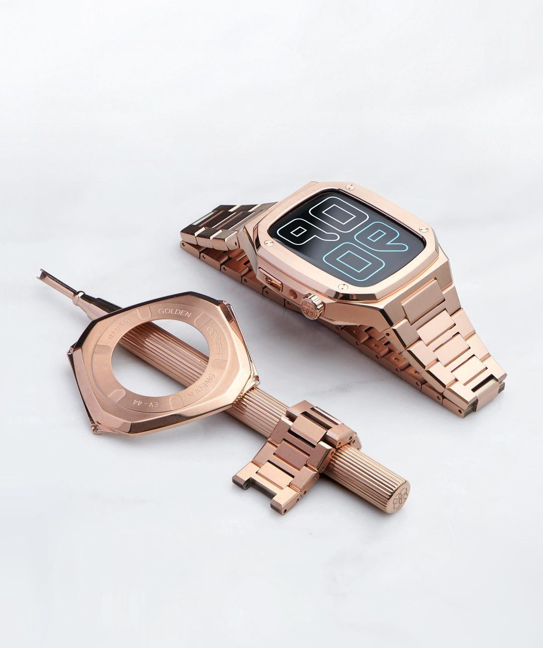 Apple Watch 7 - 9 Case - EV - Rose Gold (Rose Gold Steel) – LUX AT