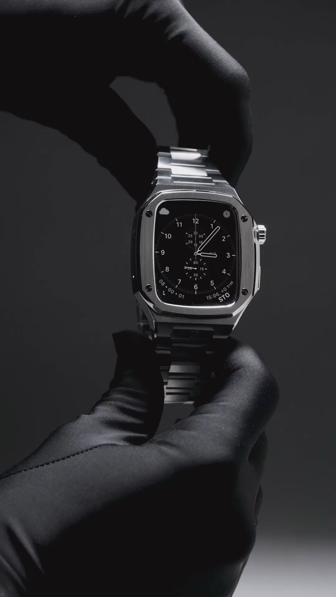 Apple Watch 7 - 9 錶殼 - EV - 銀色（銀鋼）