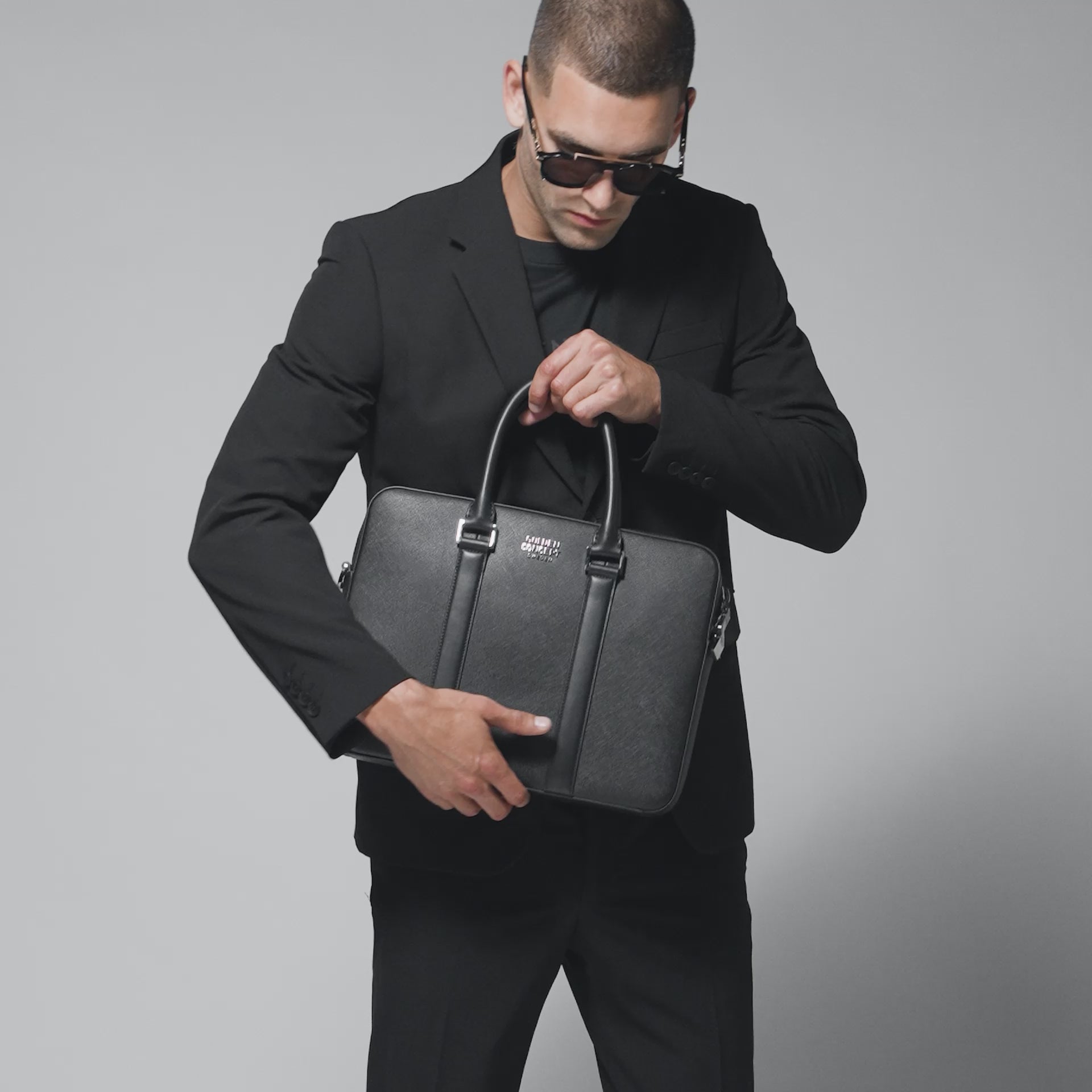 Golden Concept - Leather Bags - Briefcase (Saffiano Leather)