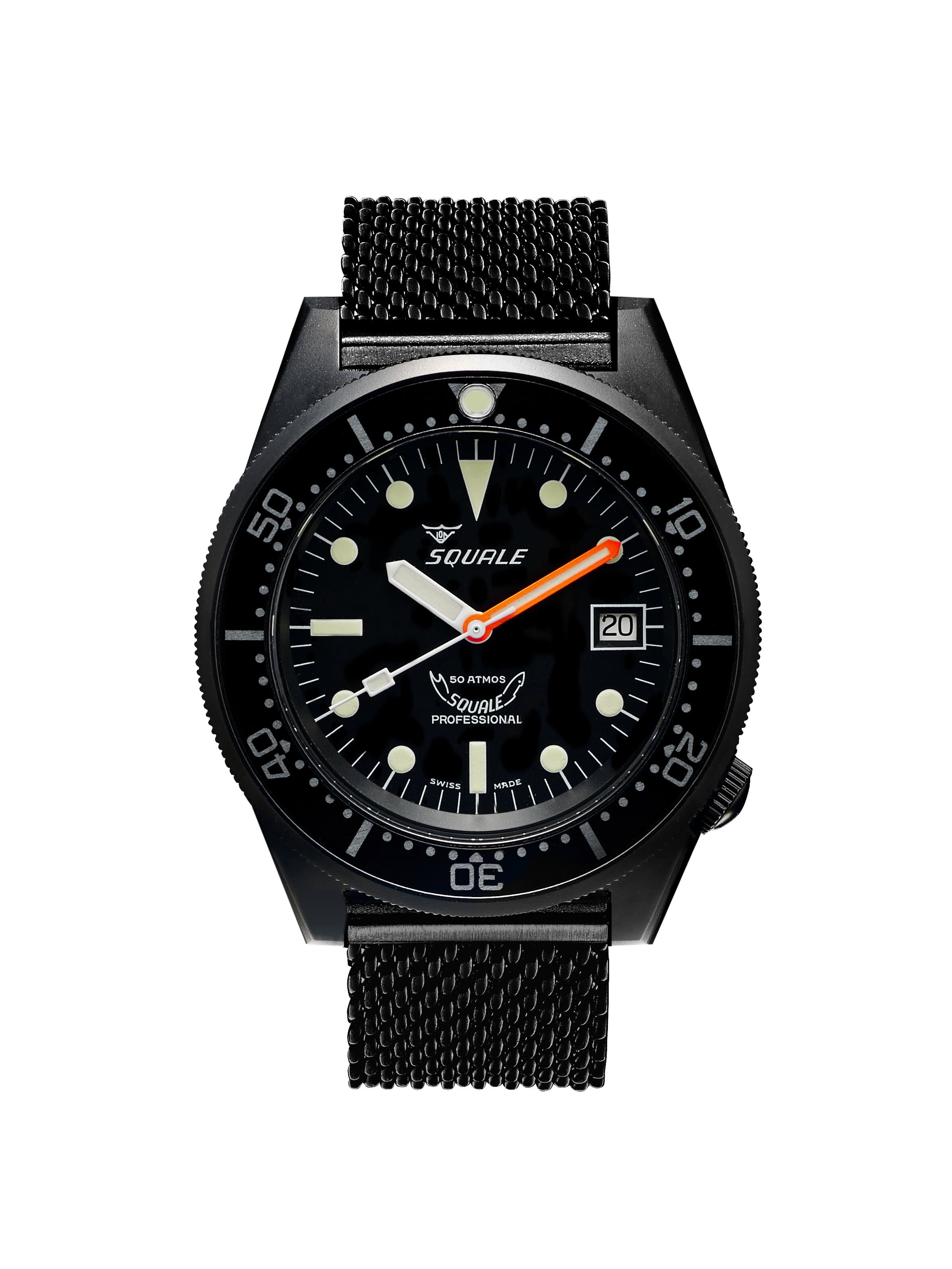 SQUALE 1521 - PVD Black Mesh 20 – LUX AT LAST