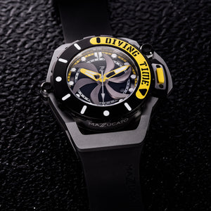 Mazzucato - RIM SCUBA AUTOMATIC WATCH Ø48MM - YELLOW SUB01-BK115