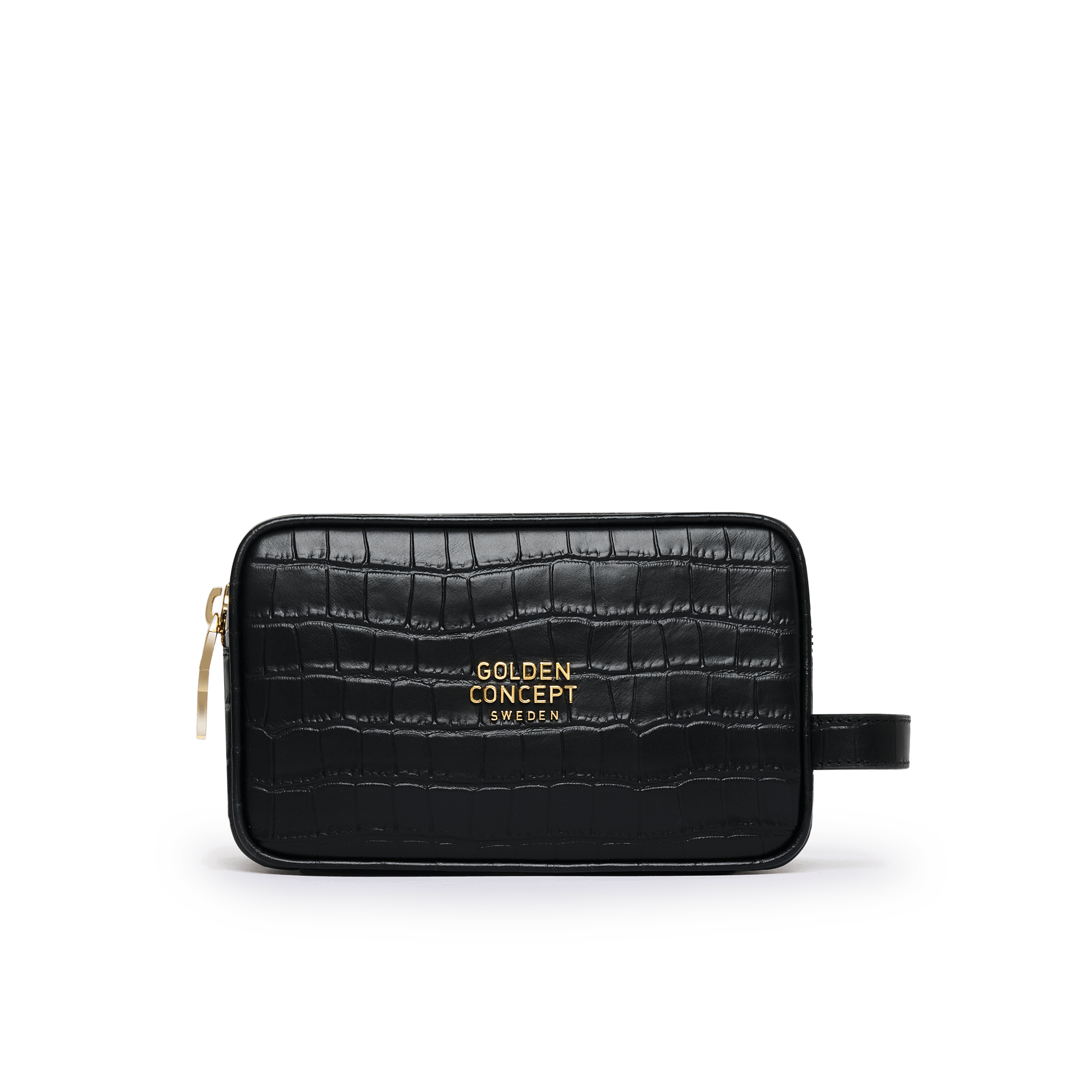 Leather Accessories - Toiletry Bag - Croco Embossed - Small