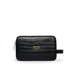 Load image into Gallery viewer, Golden Concept - Leather Accessories - Toiletry Bag - Croco Embossed - Small
