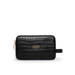 Load image into Gallery viewer, Leather Accessories - Toiletry Bag - Croco Embossed - Small
