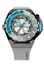 Load image into Gallery viewer, Mazzucato - RIM SCUBA AUTOMATIC WATCH Ø48MM - BLUE GREY SUB06-GY312

