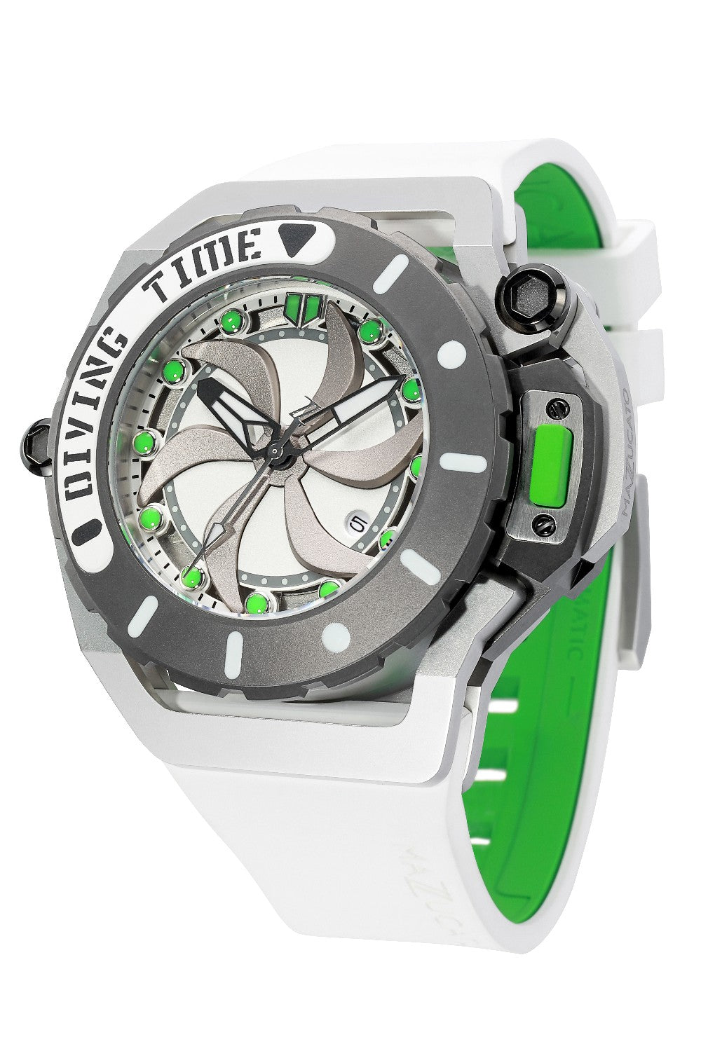 Mazzucato - RIM 潛水自動腕錶 Ø48 毫米 - 白綠 SUB07-WH802