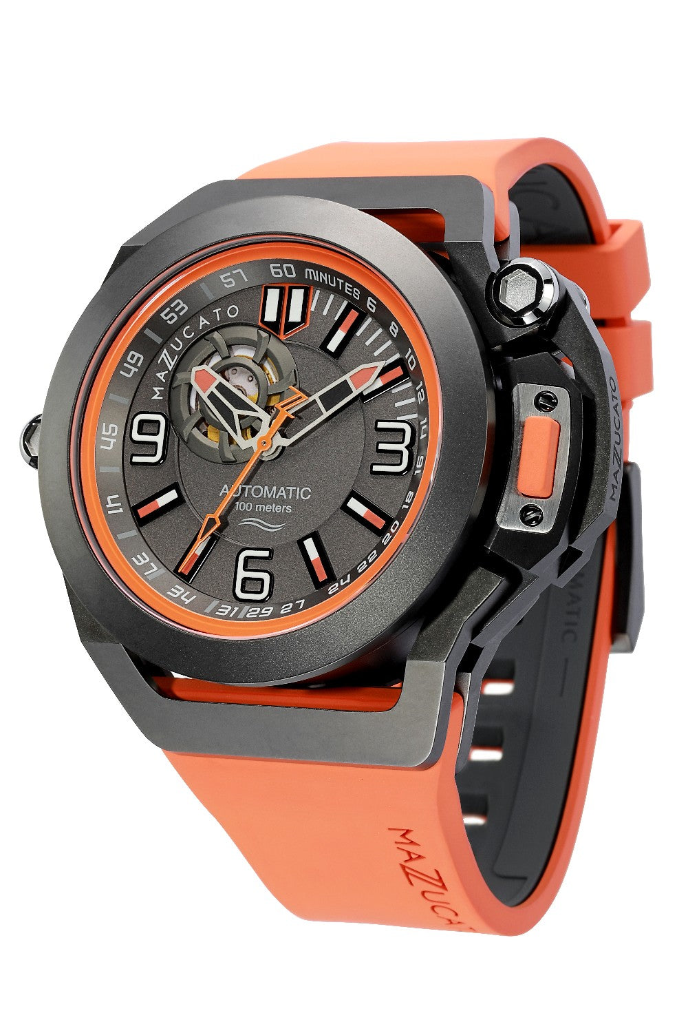 Mazzucato RIM SCUBA AUTOMATIC WATCH 48MM ORANGE SUB04 ORCG9