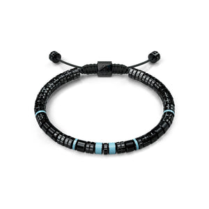 Golden Concept - Bracelets EV - Black - Curacao Blue
