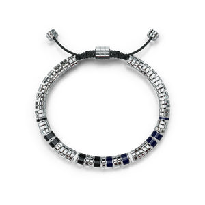 Golden Concept - Bracelets EV - Silver - Blue & Black