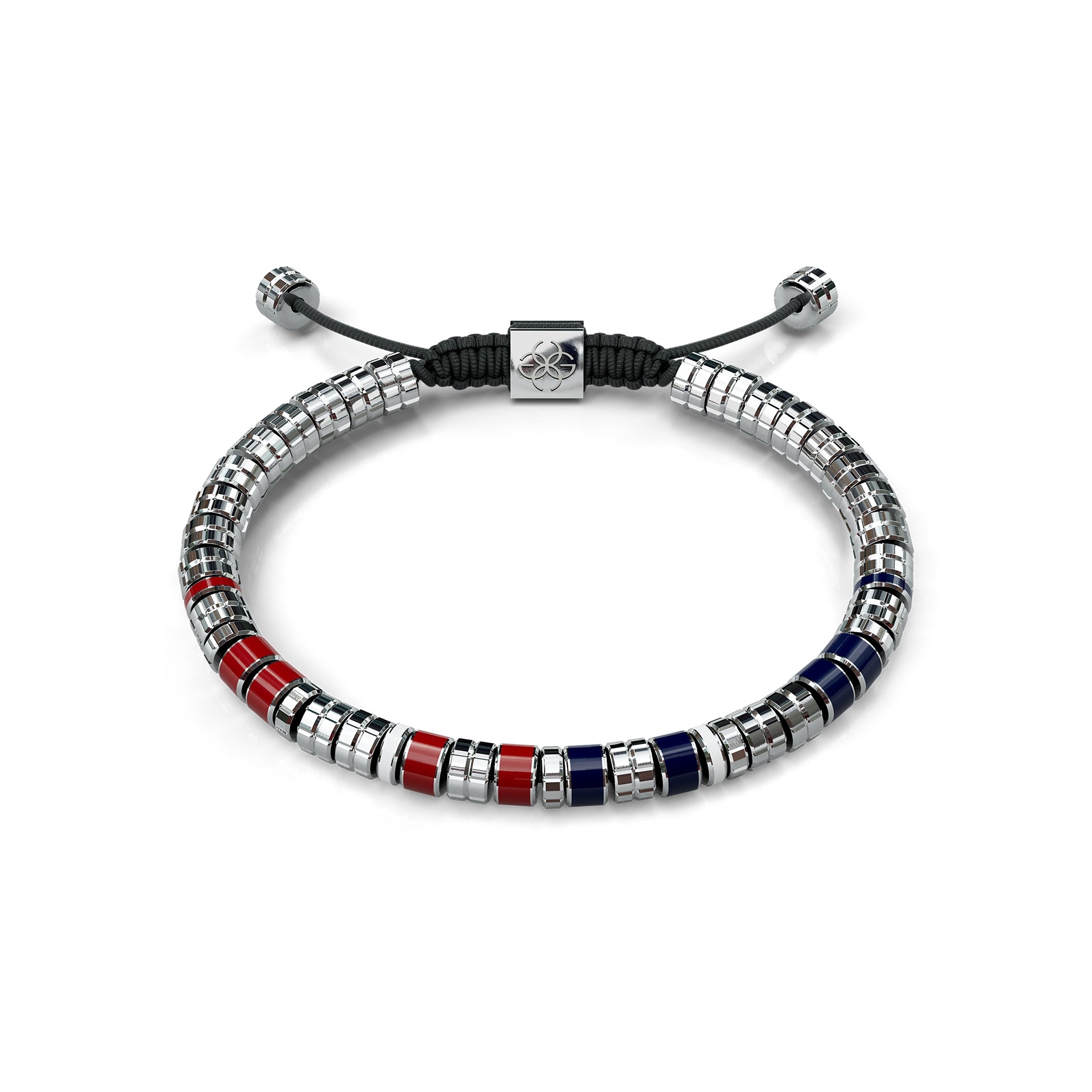 Bracelets EV - Silver - Red & Blue