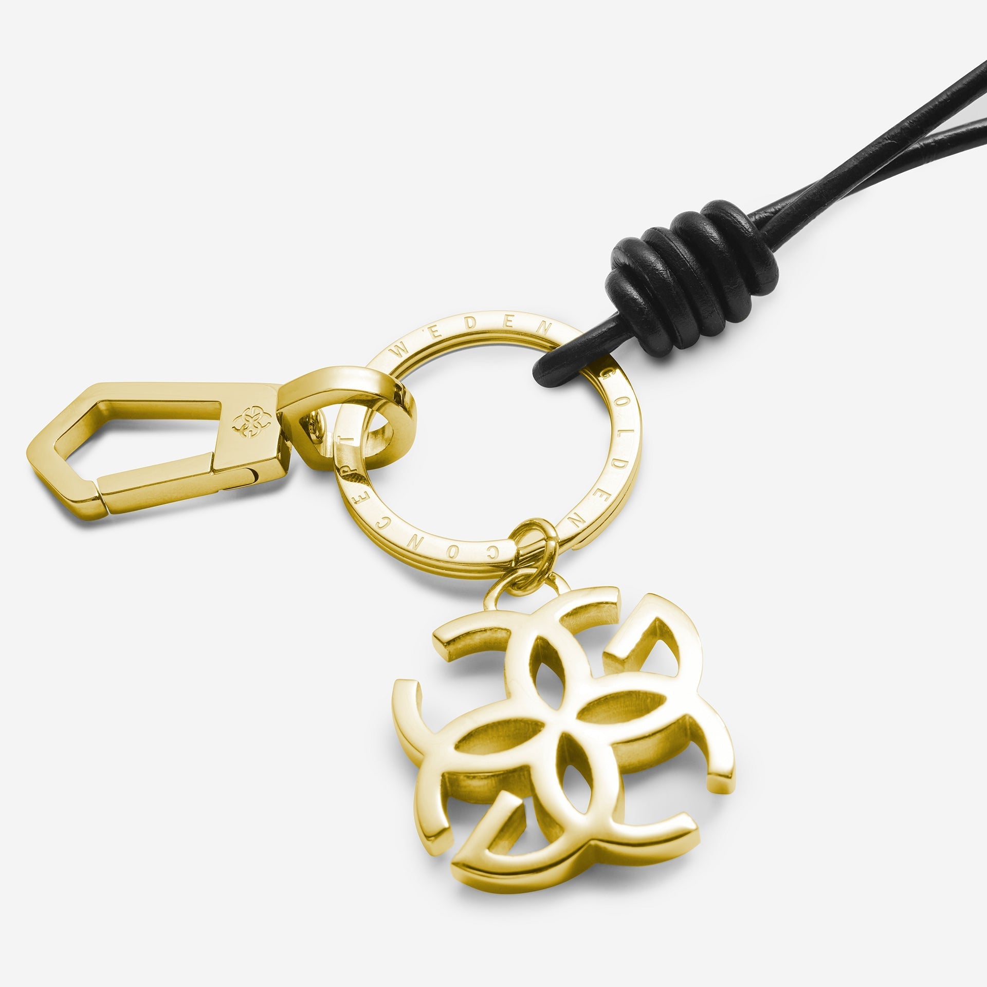 金色概念 - 皮革配件 - 鑰匙圈 - 繩金