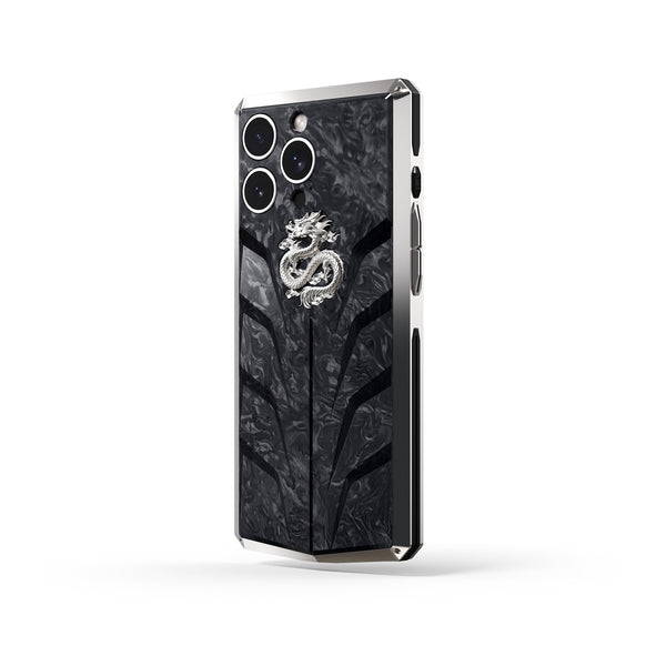 Golden Concept - iPhone 15 Case - RSC15 - Silver Dragon
