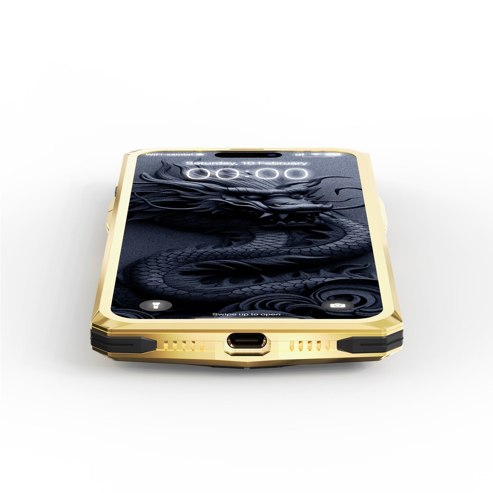 金色概念 - iPhone 15 手機殼 - RSC15 - 金龍