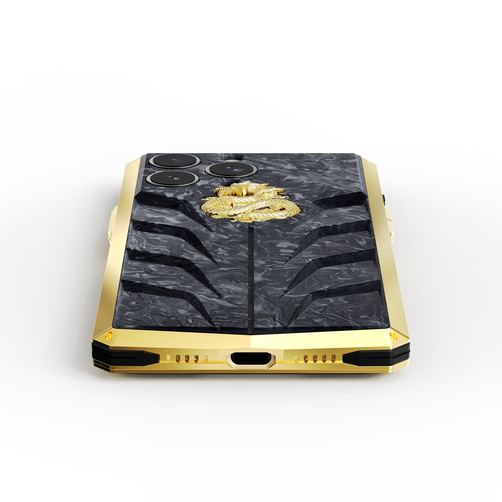 金色概念 - iPhone 15 手機殼 - RSC15 - 金龍