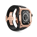 Load image into Gallery viewer, Apple Watch Ultra Case - RST49 - Rose Gold Steel (Black Rubber)
