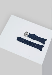 Golden Concept - Watch Straps - Rubber - Silver buckle (Blue Rubber)