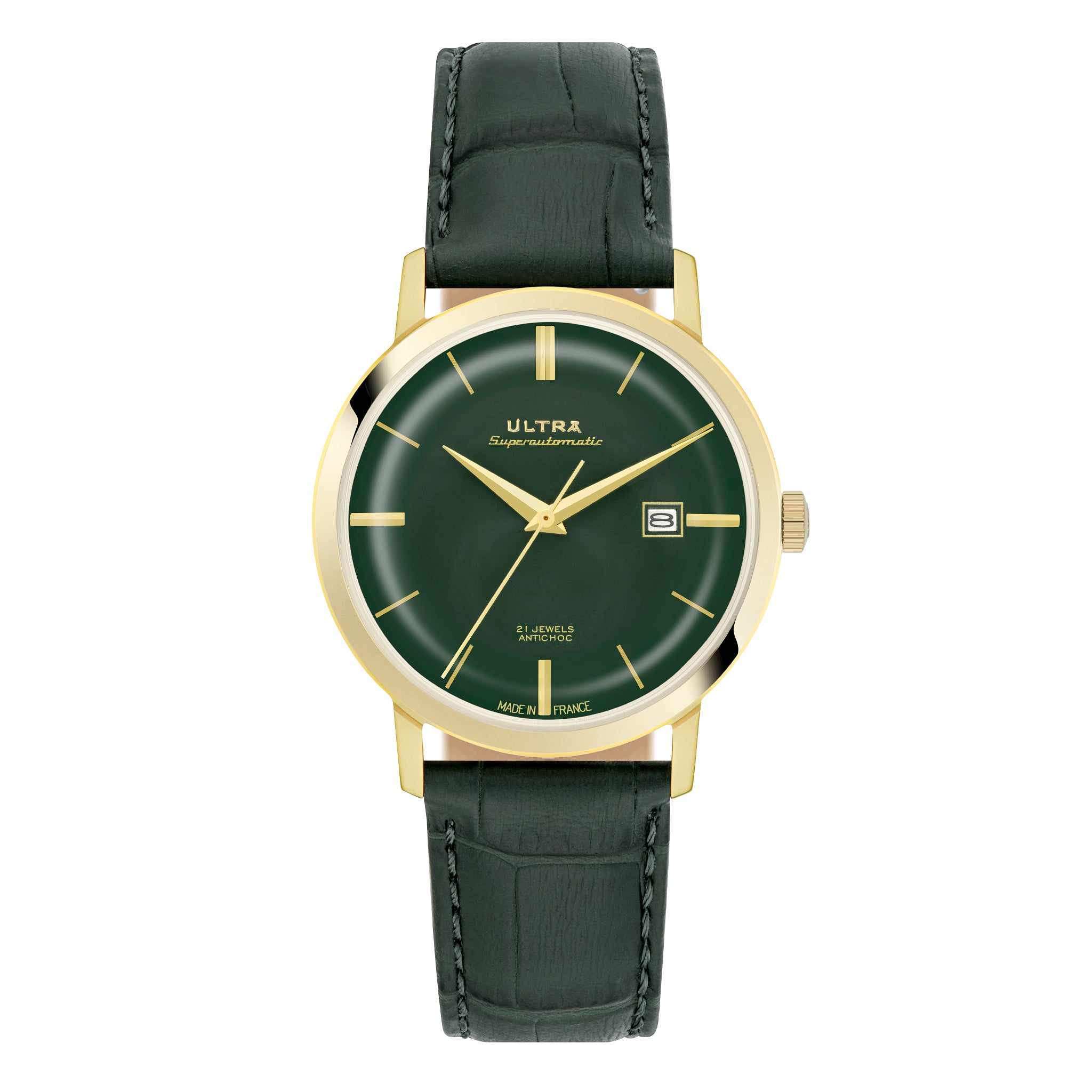 ULTRA AUTOMATIC - JADE GREEN GOLD SUNRAY GREEN CROC