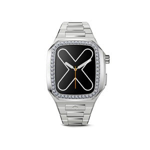 Apple Watch 7 - 9 錶殼 - EVD - 銀色（銀鋼）