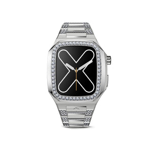 Apple Watch 7 - 9 Case - EVDI - Silver (Silver Steel)