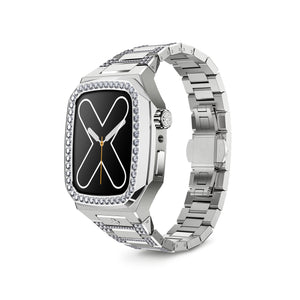 Apple Watch 7 - 9 Case - EVDI - Silver (Silver Steel)