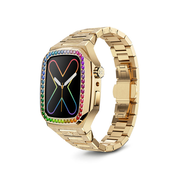 Apple Watch 7 - 9 錶殼 - EVF - 彩虹磨砂（金鋼）