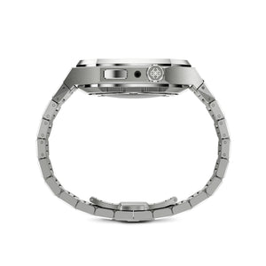 Apple Watch 7 - 9 Case - EVF - RAINBOW Frosted (Silver Steel)