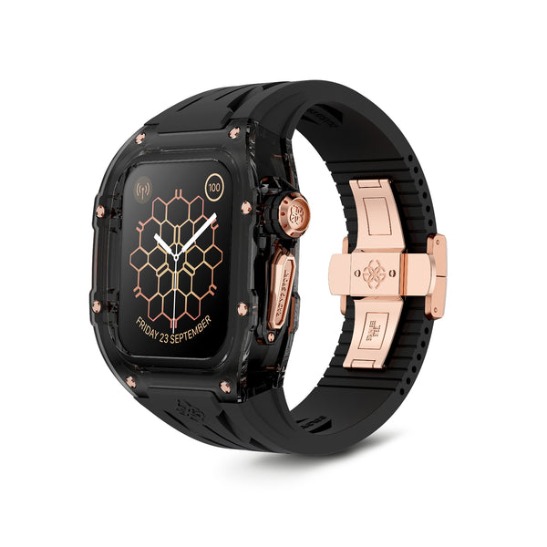 Apple Watch 7 - 9 Case - RSTR45 - Smokey Black Rose Gold